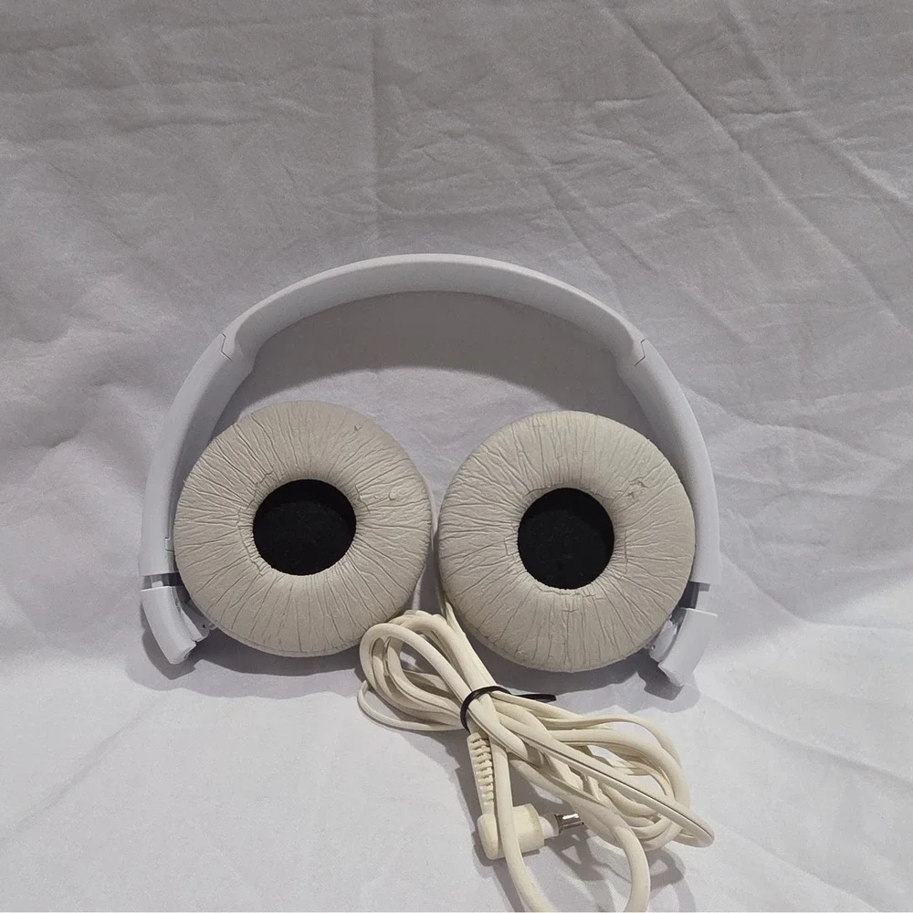 4D Sony‎ MDR-ZX110 ZX Series Wired On-Ear Headphones White 3.5mm Jack